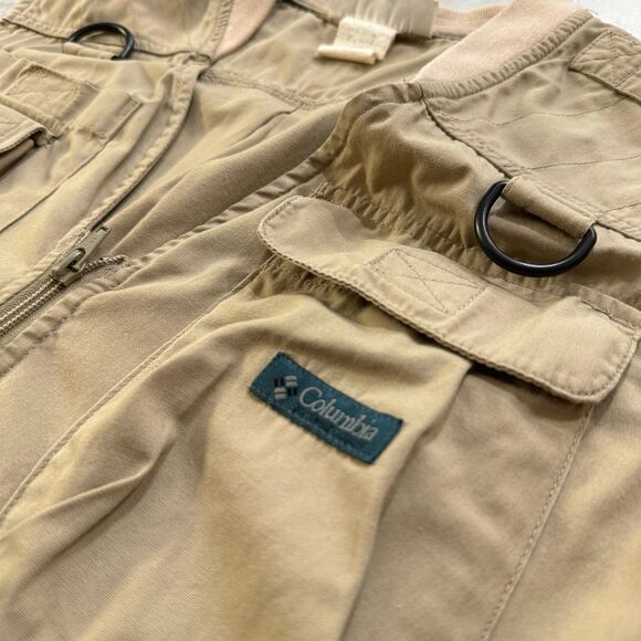 Vintage Columbia Vest Men's Large Long Pockets Brown Utility Fishing Hunting - Picture 5 of 7